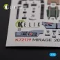Mirage 2000C interior 3D decals forModelSvit kit, 1/72 - Kelik K72119