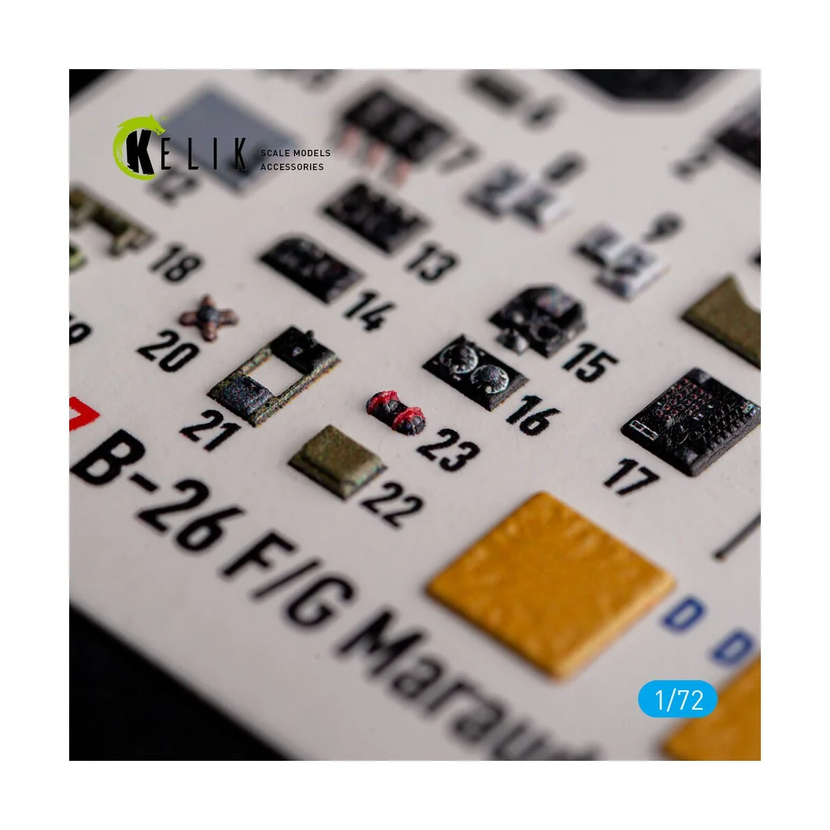 B-26 F/G Marauder - interior 3D decals for Hasegawa kit, 1/72 - Kel...