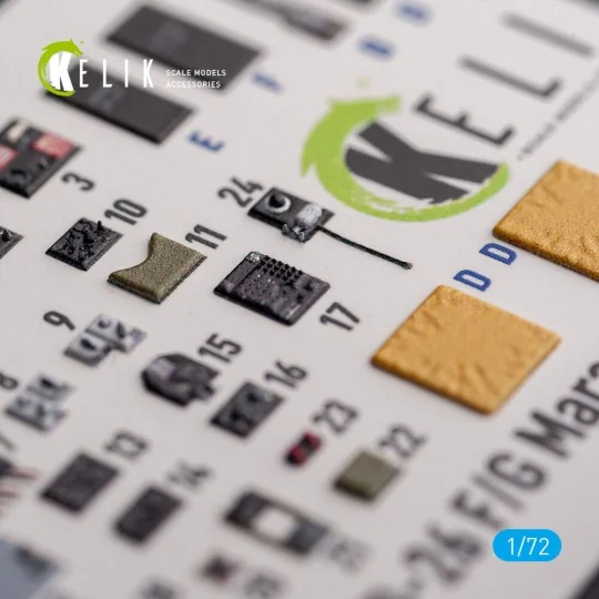 B-26 F/G Marauder - interior 3D decals for Hasegawa kit, 1/72 - Kel...