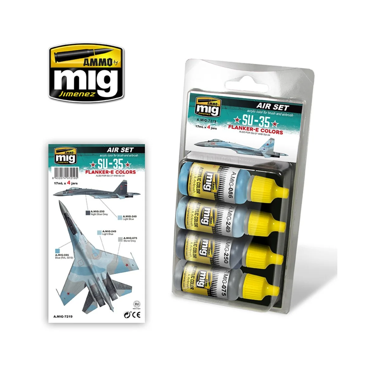 SU-35 Flanker-E Colors (also for SU-27 and SU-34) - AMMO by MIG Jim...