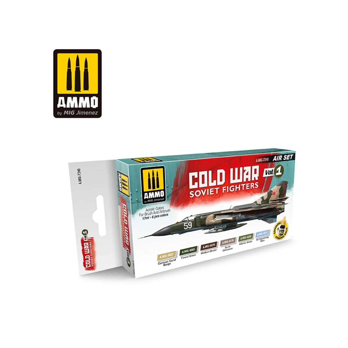 Cold War Vol. 1 - Soviet Fighters - AMMO by MIG Jimenez A.MIG-7240
