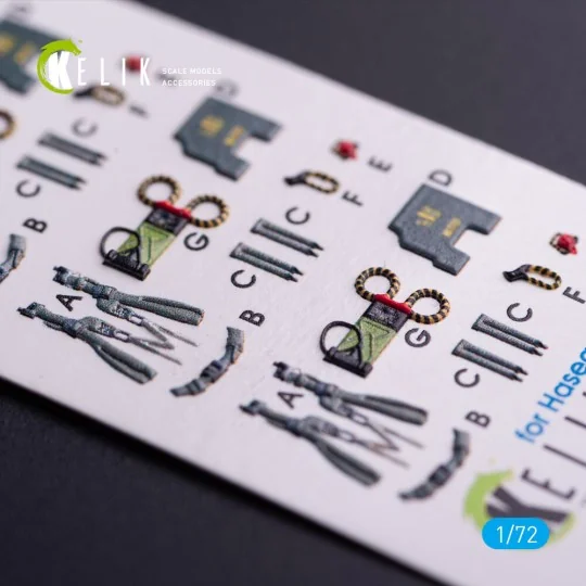 RF-4B - interior 3D decals for Hasegawa kit, 1/72 - Kelik K72068