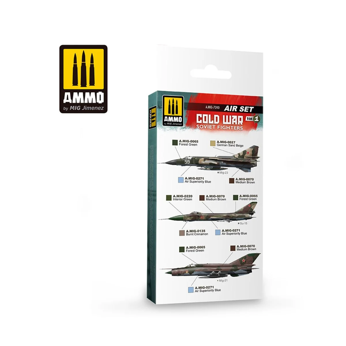 Cold War Vol. 1 - Soviet Fighters - AMMO by MIG Jimenez A.MIG-7240 Cold War Vol. 1 - Soviet Fighters - AMMO by MIG Jimenez A.MIG-7240