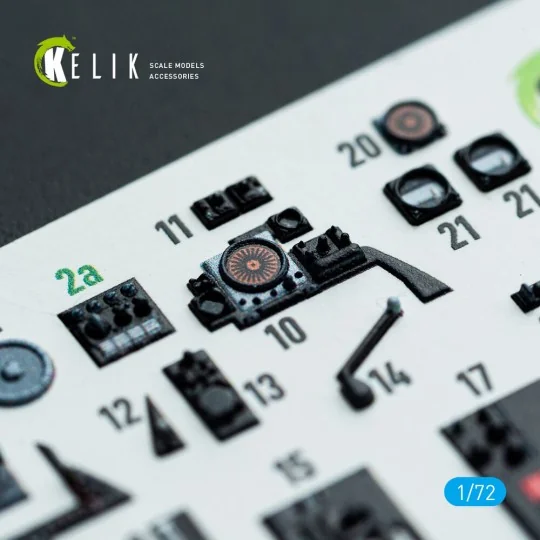 Gannet AS1/AS4 - interior 3D decals for Revell kit, 1/72 - Kelik K7...