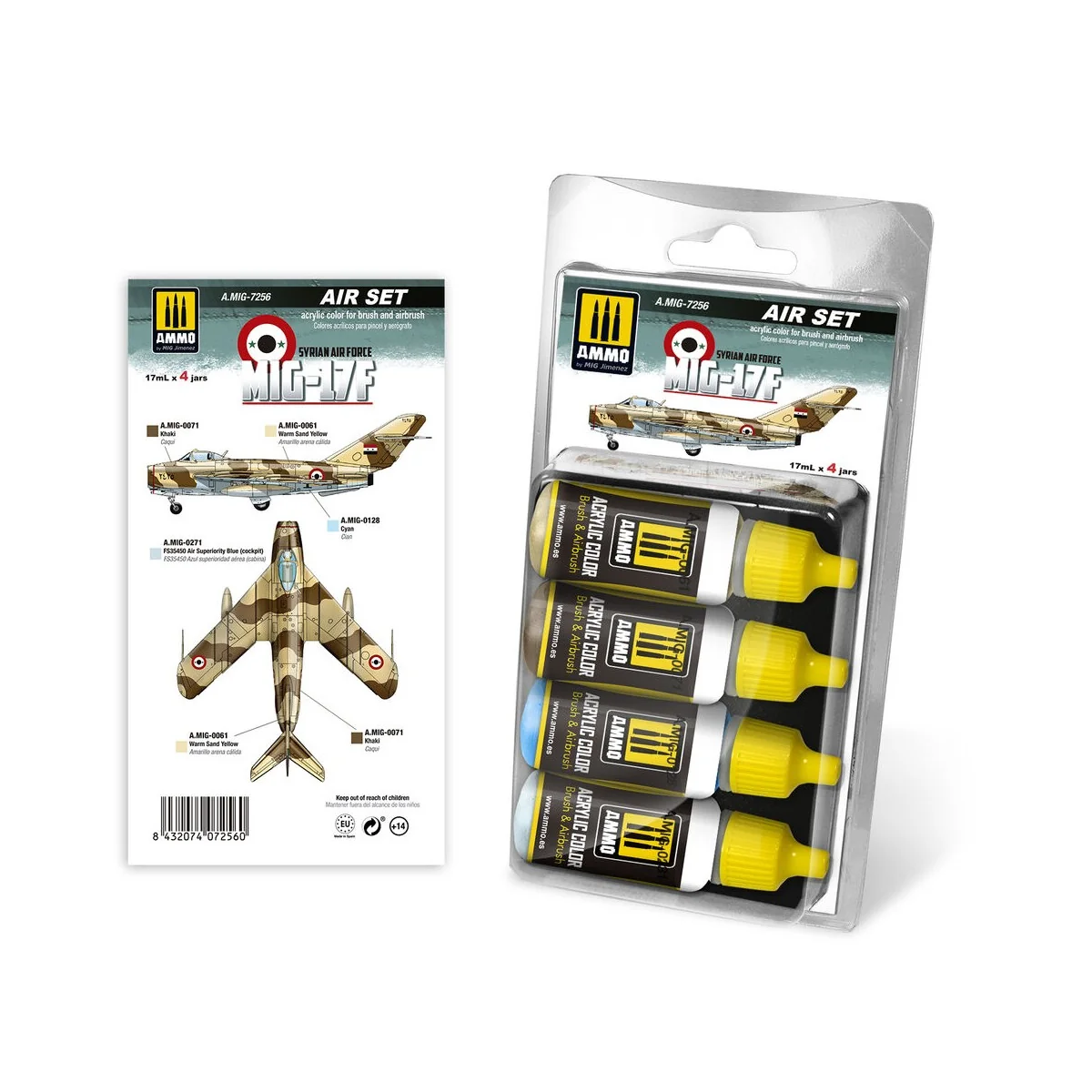 MIG-17F SyrianAir Force Set - AMMO by MIG Jimenez A.MIG-7256