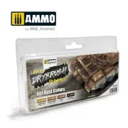 DRYBRUSH Set Rust Colors - AMMO by MIG Jimenez A.MIG-7302 DRYBRUSH Set Rust Colors - AMMO by MIG Jimenez A.MIG-7302