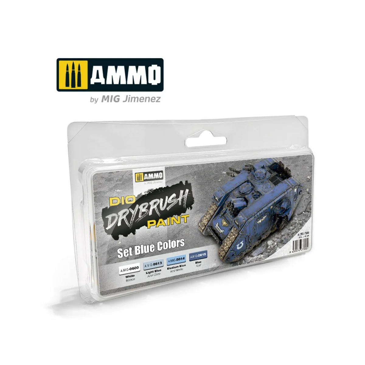 DRYBRUSH Set Blue Colors - AMMO by MIG Jimenez A.MIG-7303