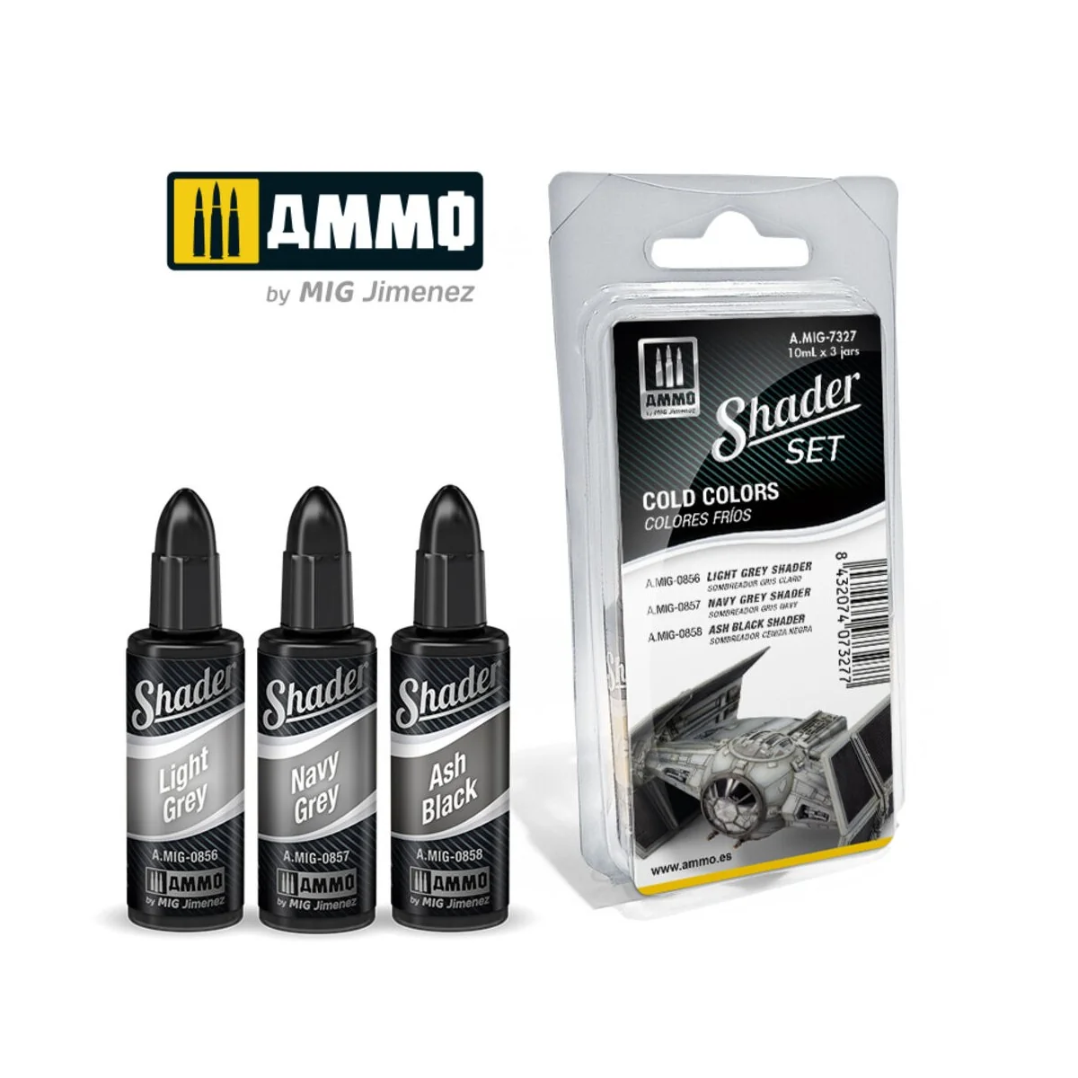 SHADER Set Cold Colors - AMMO by MIG Jimenez A.MIG-7327