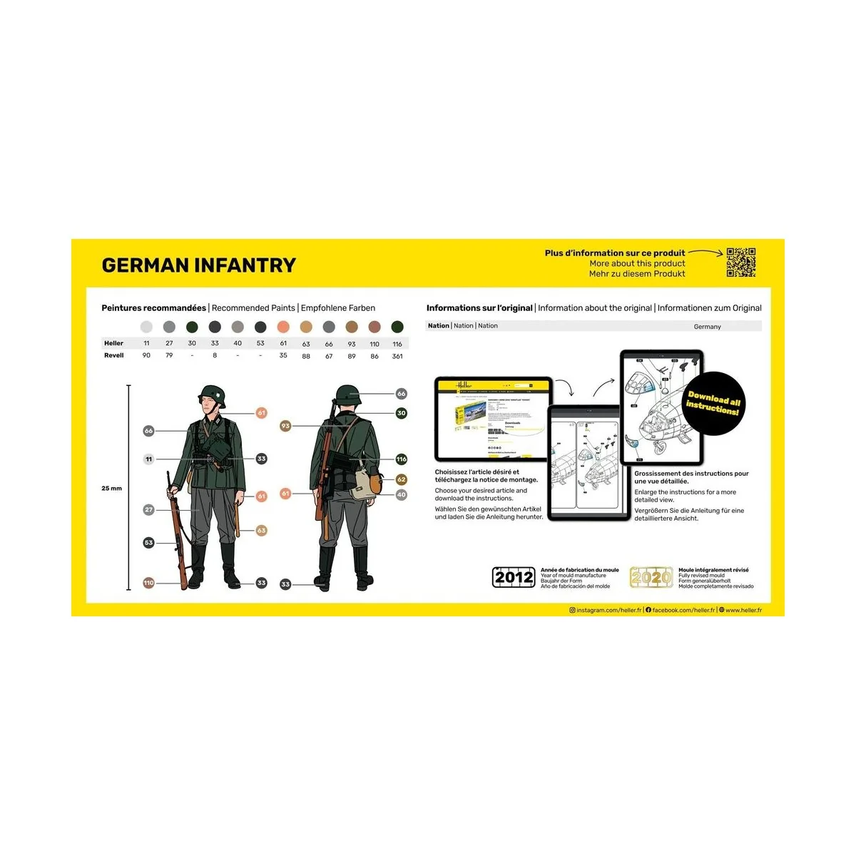 German Infantry - Heller 49605