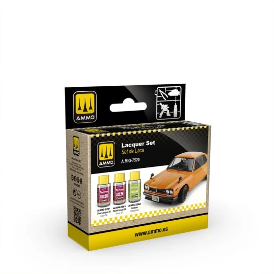 Cobra Motor Lacquer Set - AMMO by MIG Jimenez A.MIG-7520 Cobra Motor Lacquer Set - AMMO by MIG Jimenez A.MIG-7520
