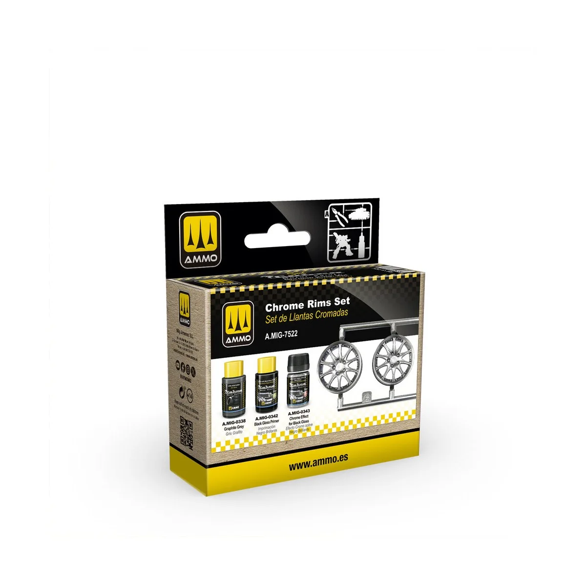 Cobra Motor Chrome Rims Set - AMMO by MIG Jimenez A.MIG-7522