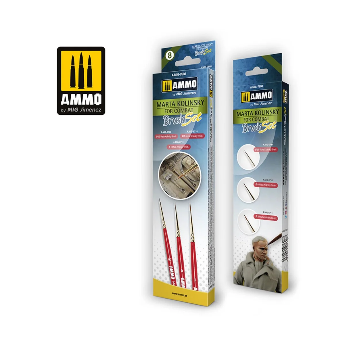 Marta Kolinsky for Combat Brush Set - AMMO by MIG Jimenez A.MIG-7608