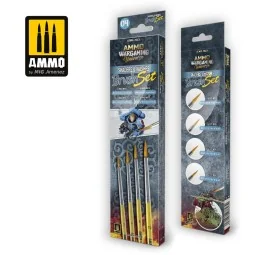AMMO WARGAMING UNIVERSE - Shaders & Washes Brush Set - AMMO by MIG ...