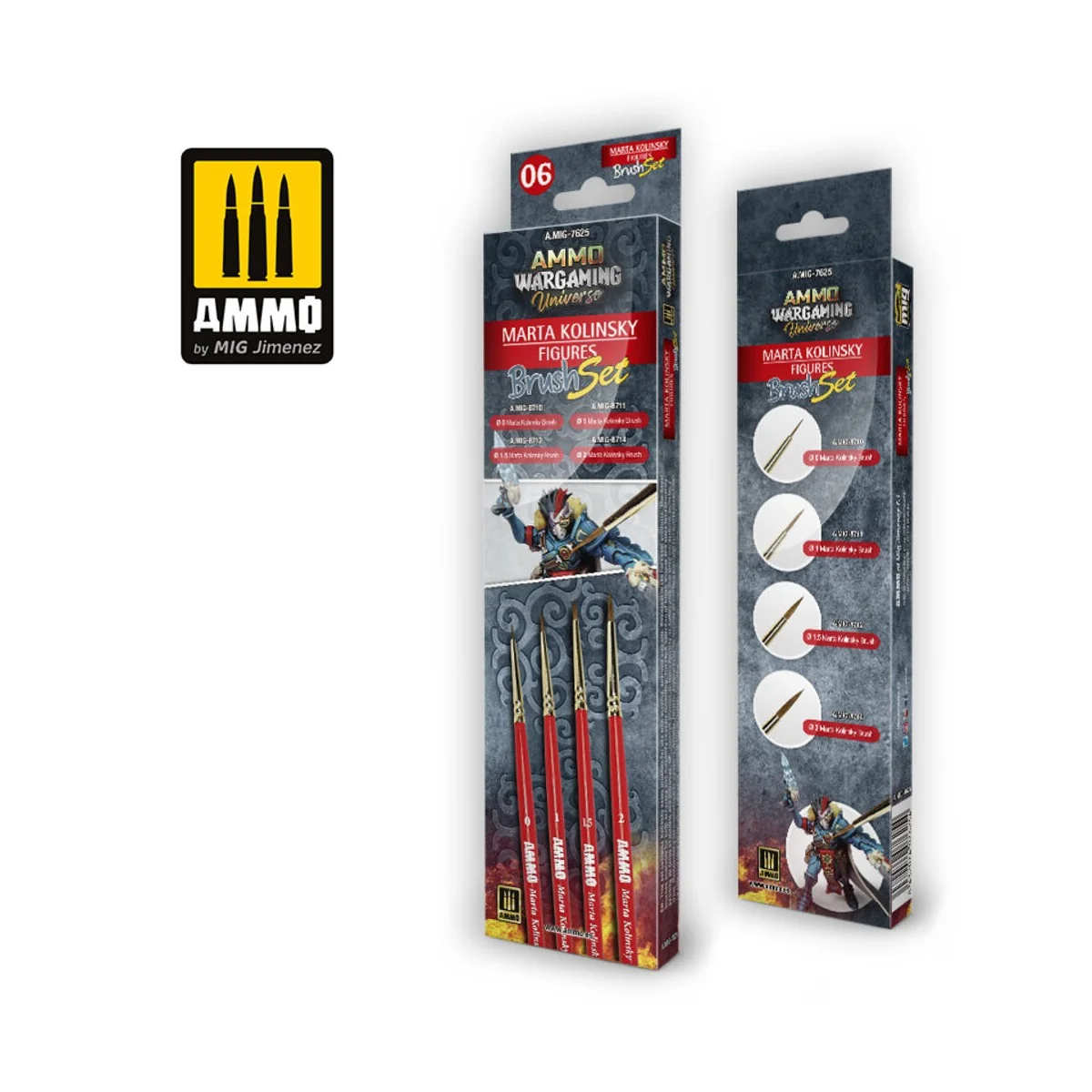 AMMO WARGAMING UNIVERSE - Marta Kolinsky Figures Brush Set - AMMO b...
