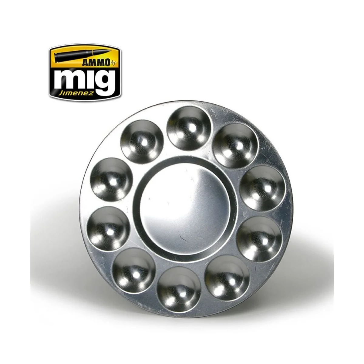 Aluminium Pallet (10 wells) - AMMO by MIG Jimenez A.MIG-8009 Aluminium Pallet (10 wells) - AMMO by MIG Jimenez A.MIG-8009