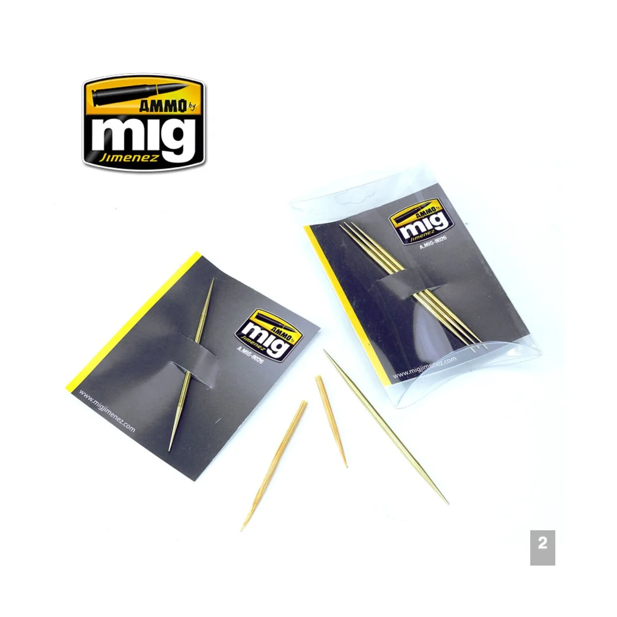 Brass Toothpicks - AMMO by MIG Jimenez A.MIG-8026