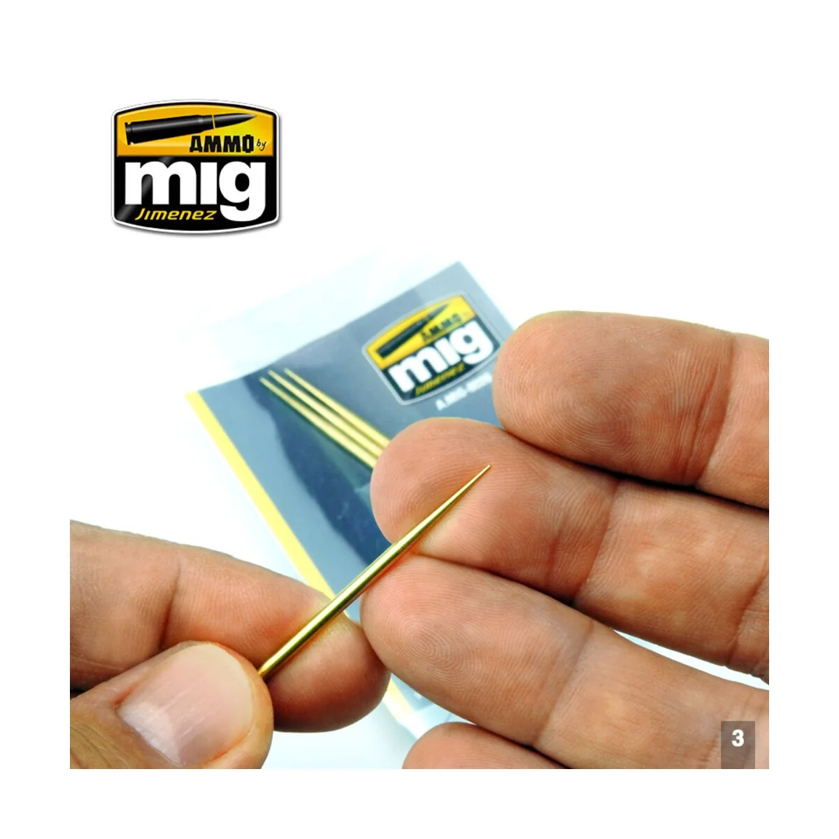 Brass Toothpicks - AMMO by MIG Jimenez A.MIG-8026 Brass Toothpicks - AMMO by MIG Jimenez A.MIG-8026