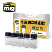 Spare Big Jars for Mixes (5 x 35mL jars) - AMMO by MIG Jimenez A.MI...