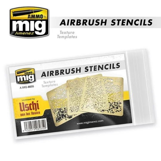 Airbrush Stencils - Available Again - AMMO by MIG Jimenez A.MIG-8035 Airbrush Stencils - Available Again - AMMO by MIG Jimenez A.MIG-8035