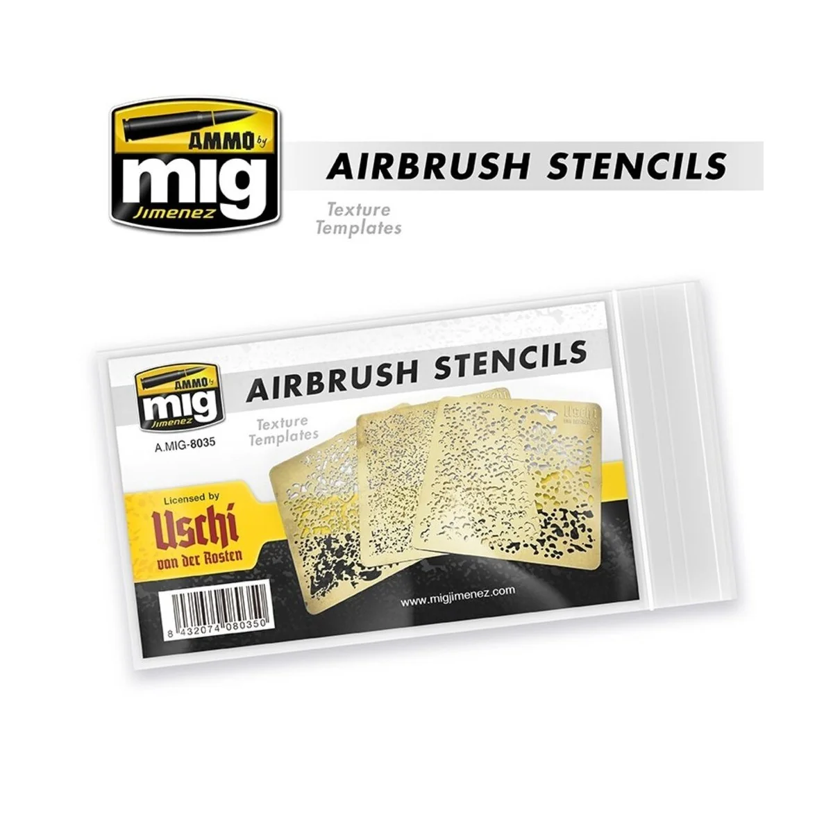 Airbrush Stencils - Available Again - AMMO by MIG Jimenez A.MIG-8035