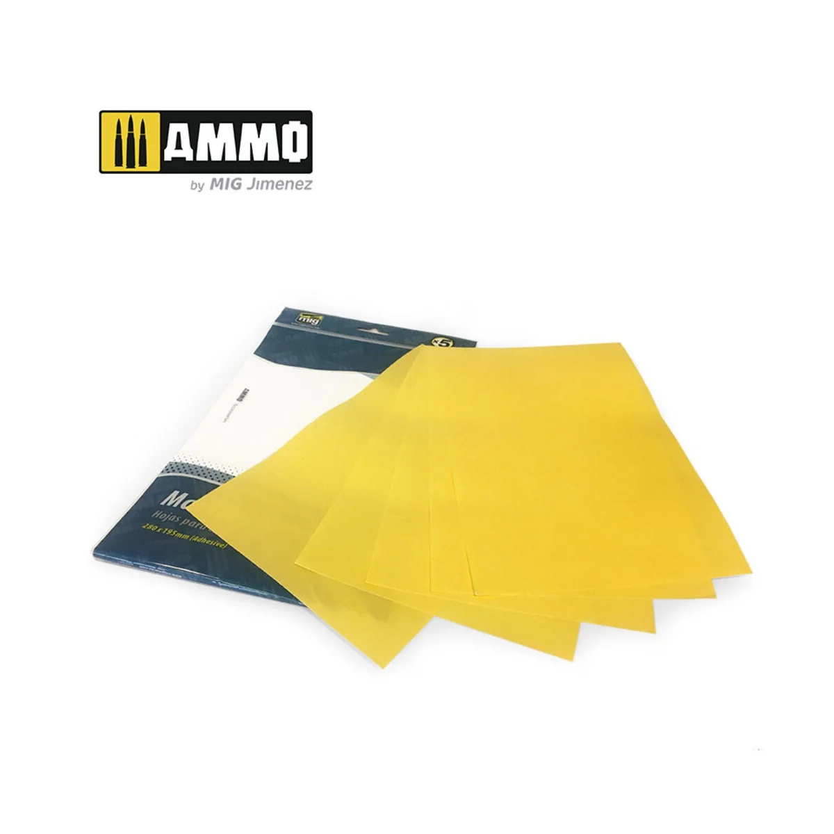 Masking Sheets (x5 sheets, 280mm x 195mm, adhesive) - AMMO by MIG J...