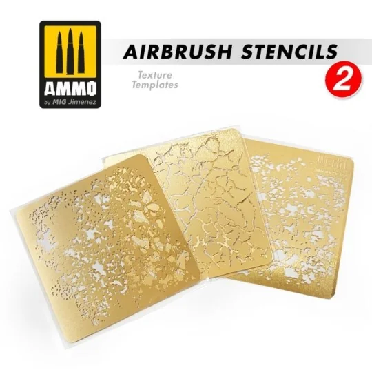 Airbrush Stencils 2 - Available Again - AMMO by MIG Jimenez A.MIG-8049