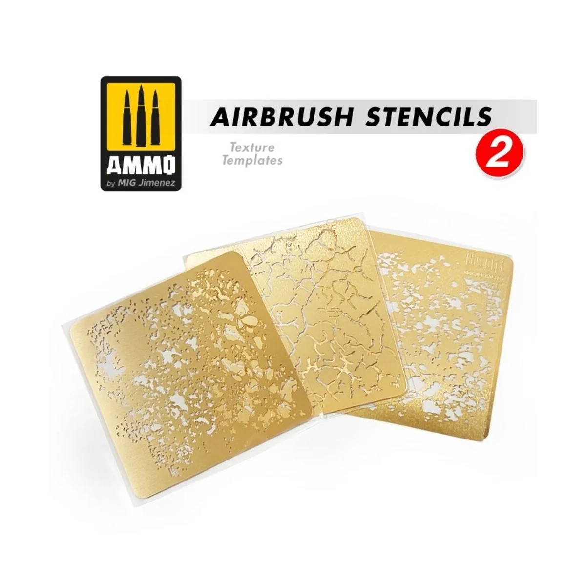 Airbrush Stencils 2 - Available Again - AMMO by MIG Jimenez A.MIG-8049