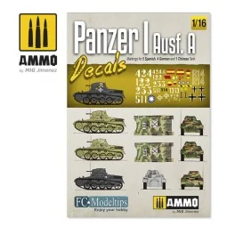 1/16 Panzer I Ausf. A Decals - AMMO by MIG Jimenez A.MIG-8060