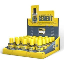 Display: Extra Thin Cement - AMMO by MIG Jimenez A.MIG-8156