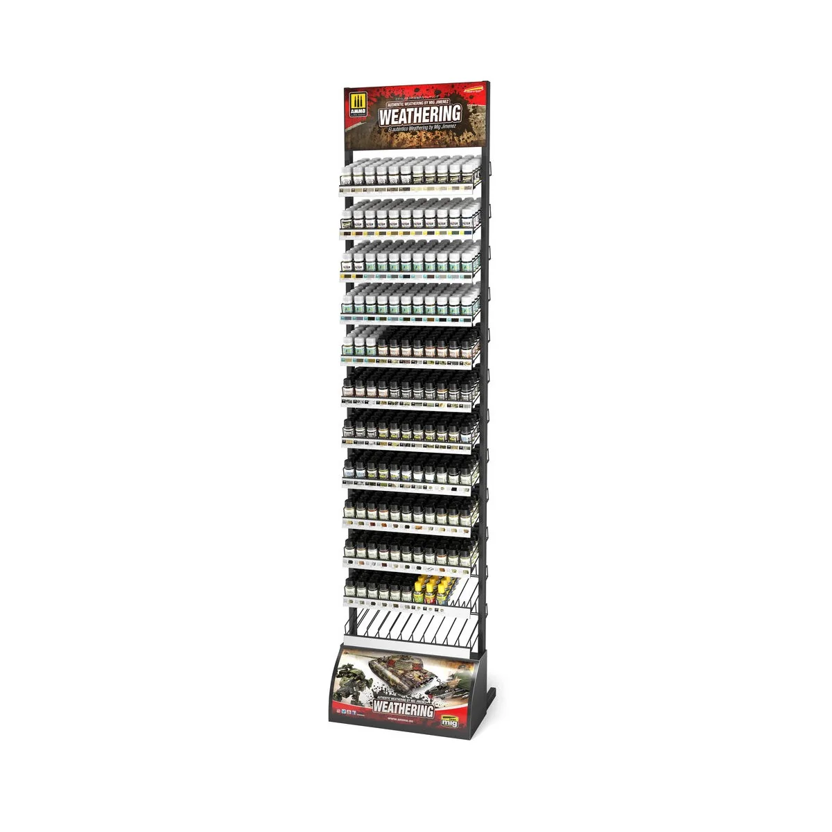 Rack: Full Weathering Range RCK - AMMO by MIG Jimenez A.MIG-8168