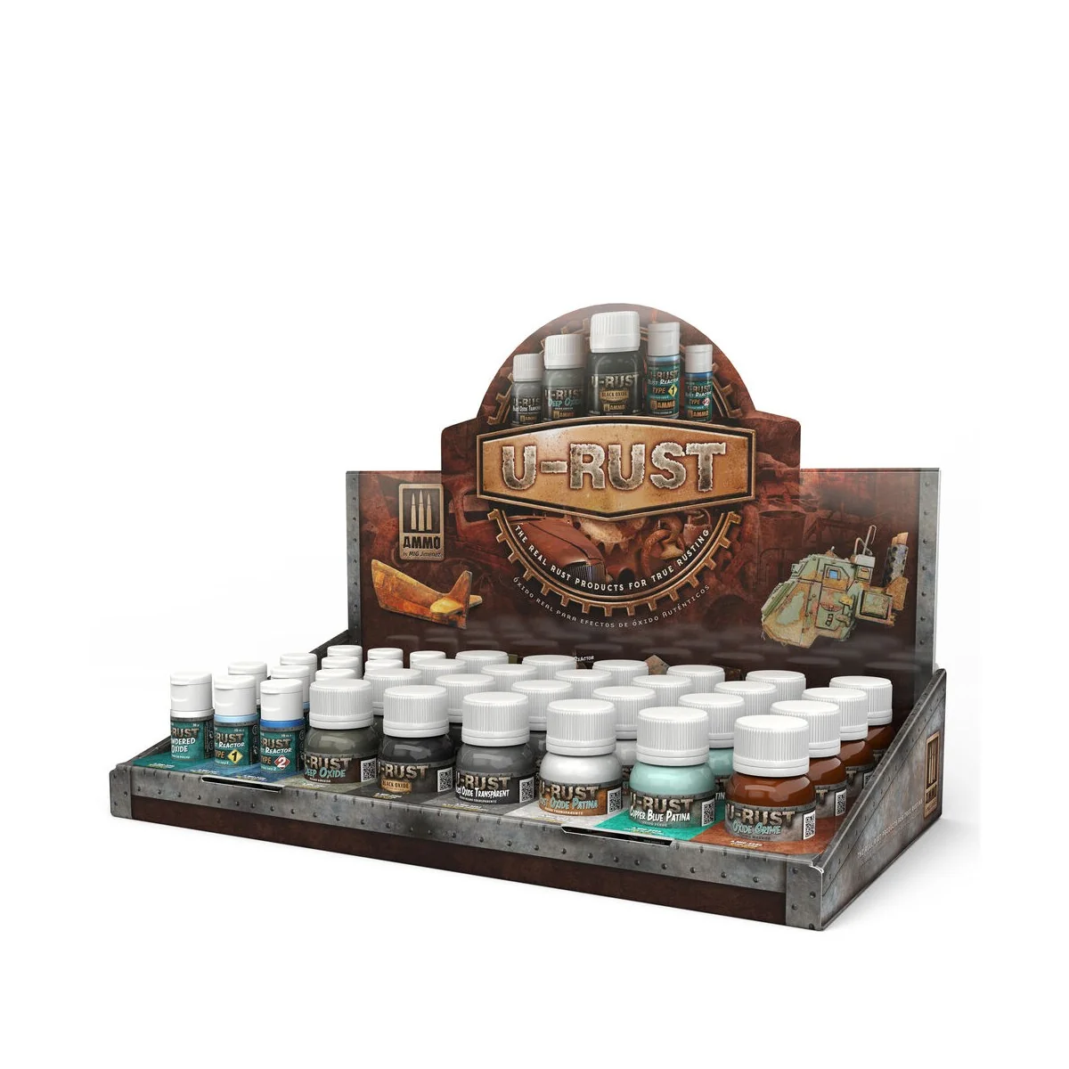 Display: U-Rust - AMMO by MIG Jimenez A.MIG-8183