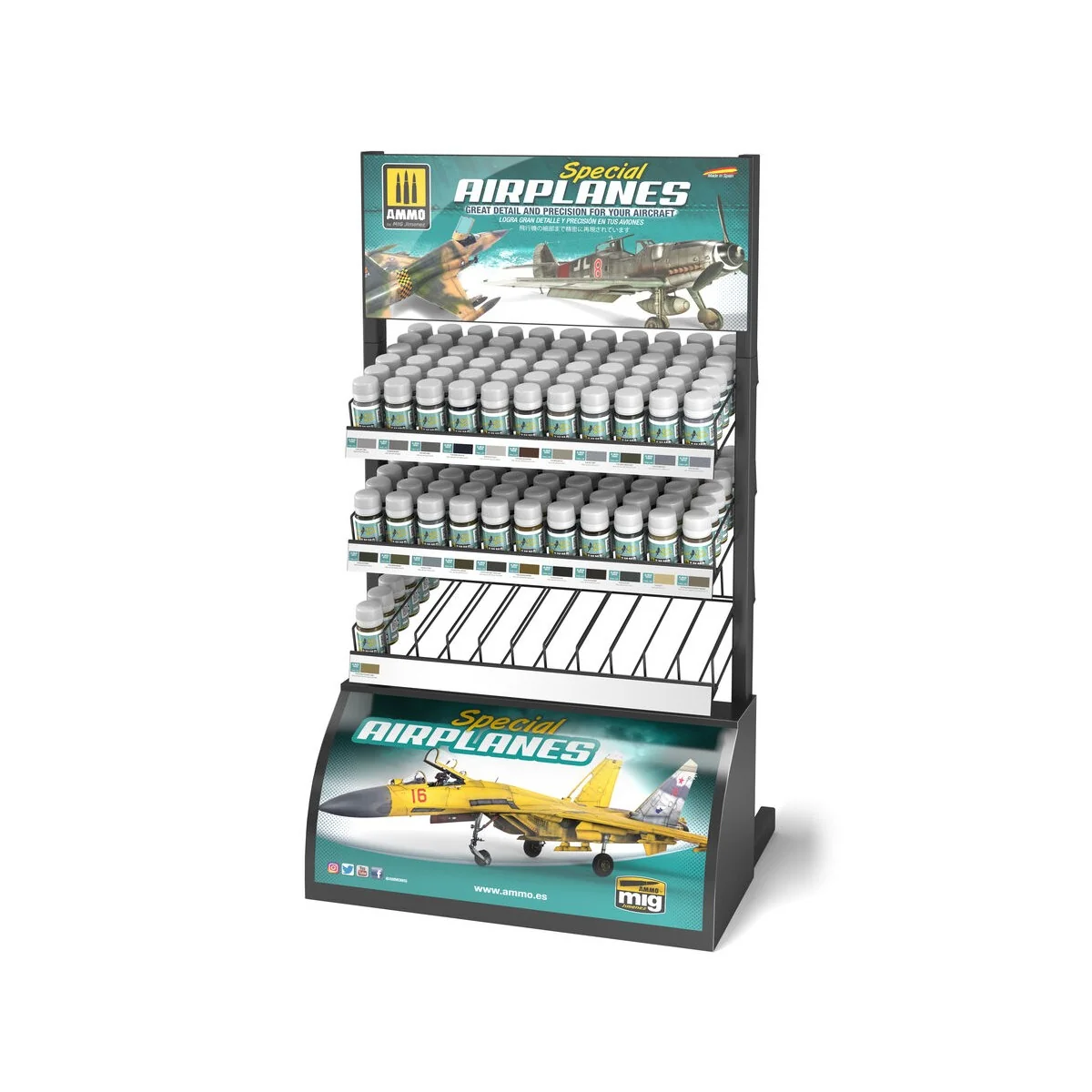 Rack: Panel Line Wash - AMMO by MIG Jimenez A.MIG-8188 Rack: Panel Line Wash - AMMO by MIG Jimenez A.MIG-8188