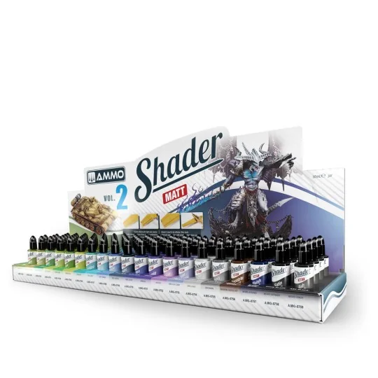 Display: Matt Shaders II - AMMO by MIG Jimenez A.MIG-8191 Display: Matt Shaders II - AMMO by MIG Jimenez A.MIG-8191