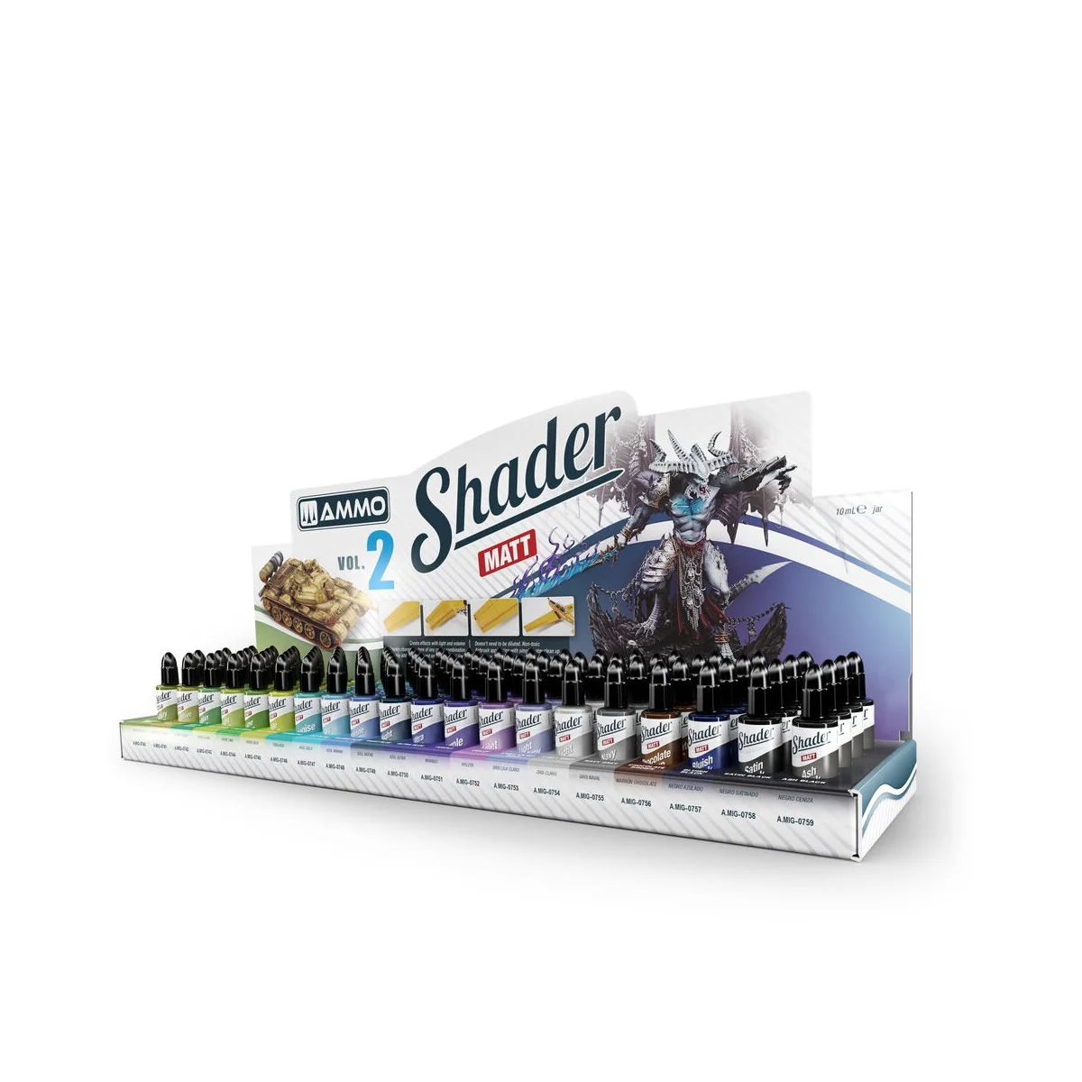Display: Matt Shaders II - AMMO by MIG Jimenez A.MIG-8191