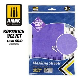 Softouch Velvet&nbsp;Masking Sheets 1mm Grid (x5 sheets, 290mm x 145mm, ...