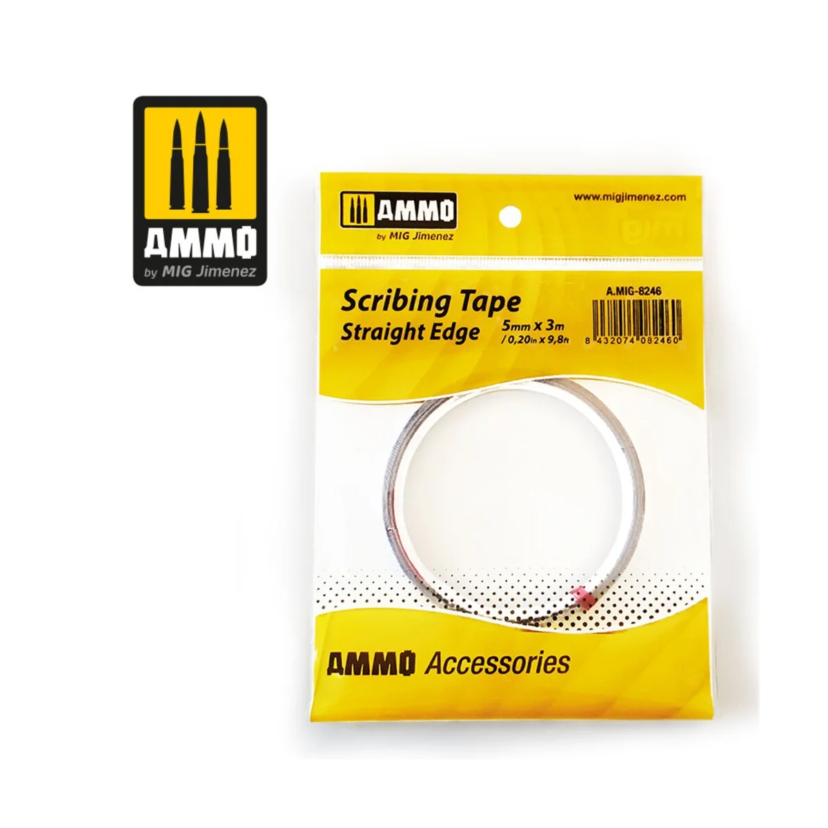 Scribing Tape - Straight Edge (5mm x 3M) - AMMO by MIG Jimenez A.MI...