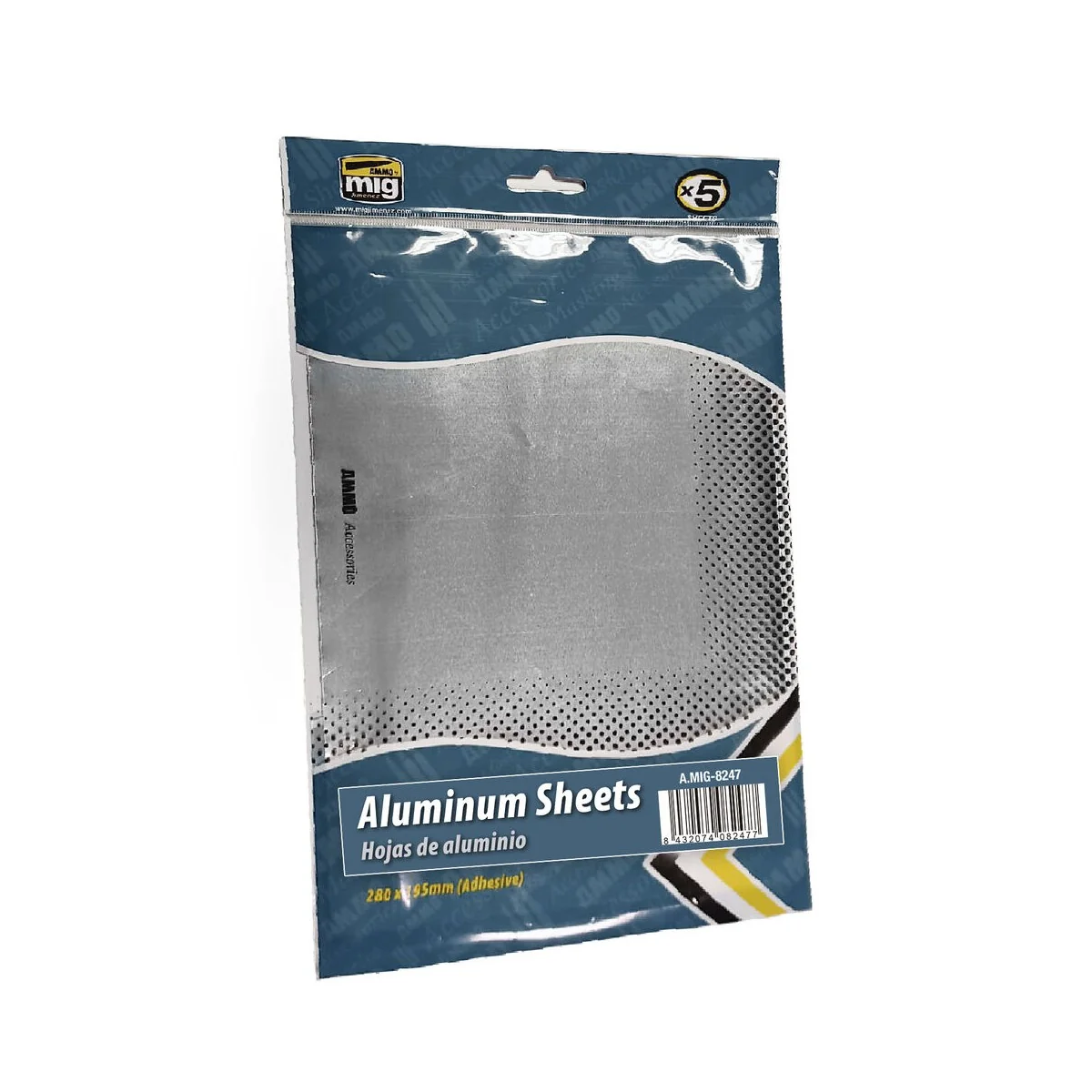 Aluminium Sheets 280mm x 195mm - AMMO by MIG Jimenez A.MIG-8247