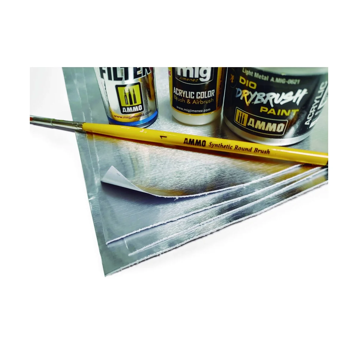 Aluminium Sheets 280mm x 195mm - AMMO by MIG Jimenez A.MIG-8247 Aluminium Sheets 280mm x 195mm - AMMO by MIG Jimenez A.MIG-8247