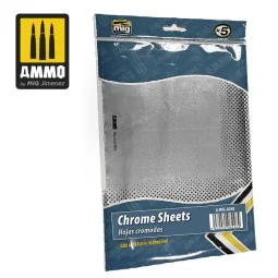 Chrome Sheets 280mm x 195mm - AMMO by MIG Jimenez A.MIG-8248
