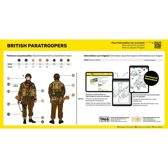 British Paratroopers, 1/72 - Heller 49623 British Paratroopers, 1/72 - Heller 49623