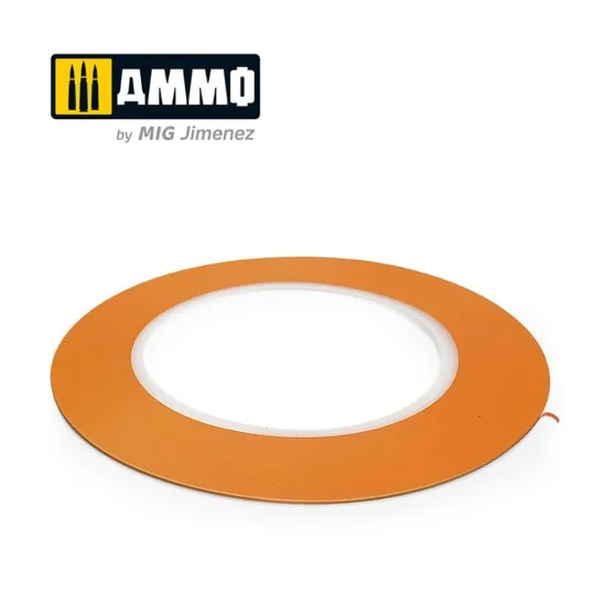 Flexible Masking Tape (1mm x 55M) - AMMO by MIG Jimenez A.MIG-8255 Flexible Masking Tape (1mm x 55M) - AMMO by MIG Jimenez A.MIG-8255
