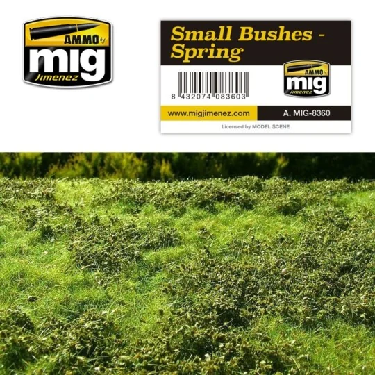 Small Bushes - Spring - AMMO by MIG Jimenez A.MIG-8360 Small Bushes - Spring - AMMO by MIG Jimenez A.MIG-8360