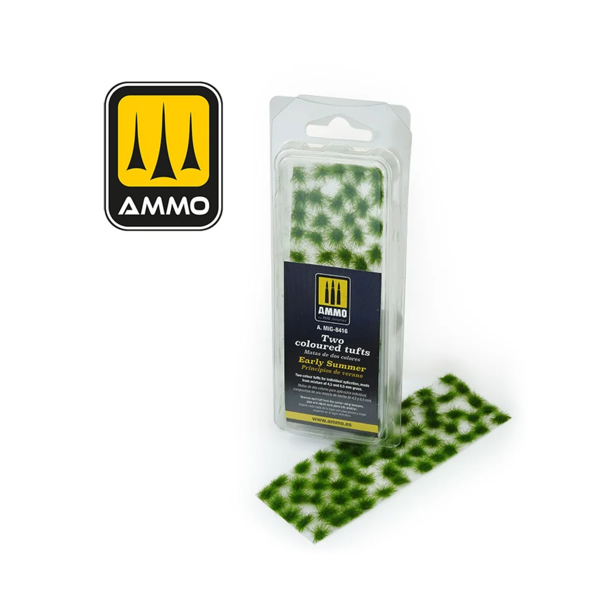 Two Coloured Tufts - Early Summer - AMMO by MIG Jimenez A.MIG-8416 Two Coloured Tufts - Early Summer - AMMO by MIG Jimenez A.MIG-8416