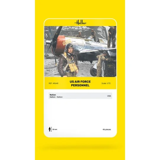US Air Force Personal, 1/72 - Heller 49648