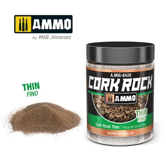 CREATE CORK Cork Rock Thin (Jar 100mL) - AMMO by MIG Jimenez A.MIG-... CREATE CORK Cork Rock Thin (Jar 100mL) - AMMO by MIG Jimenez A.MIG-...