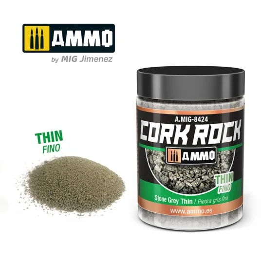 CREATE CORK Stone Grey Thin (Jar 100mL) - AMMO by MIG Jimenez A.MIG... CREATE CORK Stone Grey Thin (Jar 100mL) - AMMO by MIG Jimenez A.MIG...