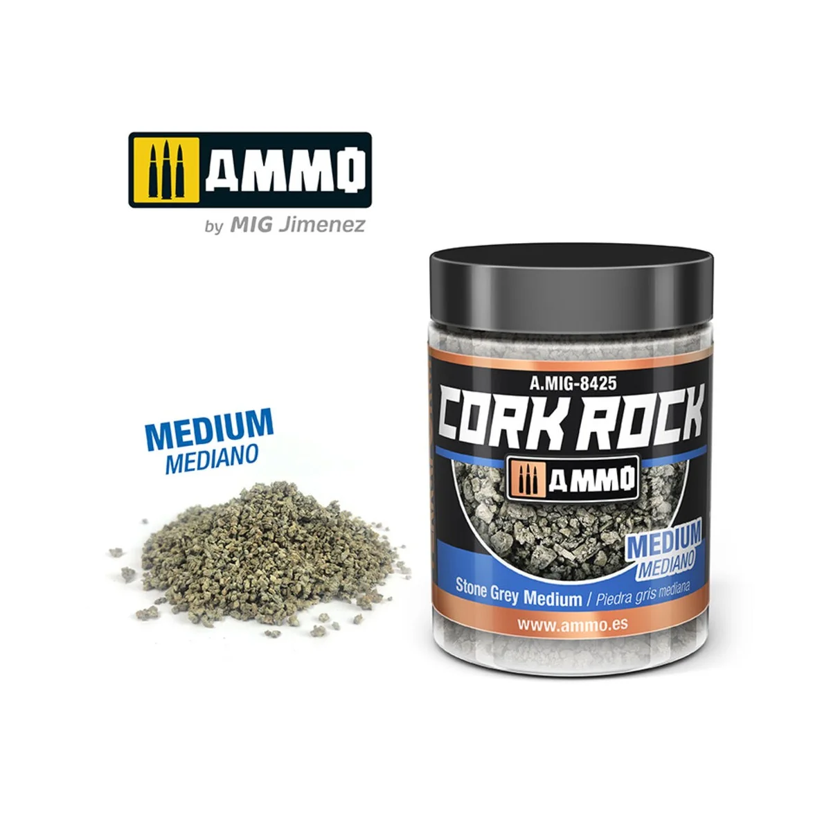 CREATE CORK Stone Grey Medium (Jar 100mL) - AMMO by MIG Jimenez A.M...