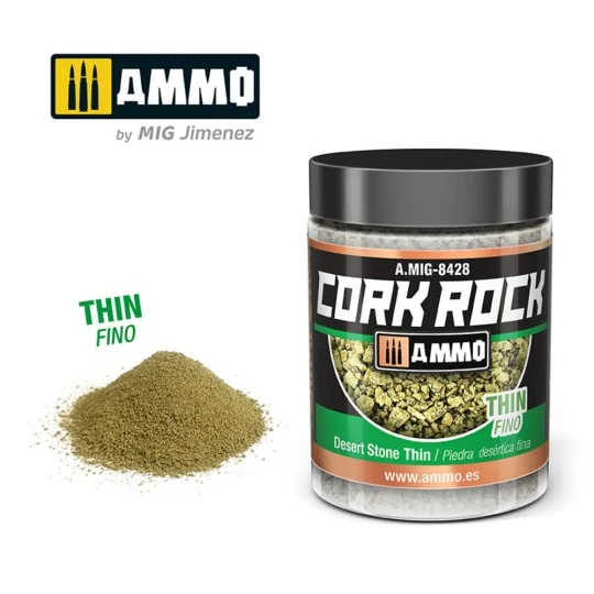 CREATE CORK Desert Stone Thin (Jar 100mL) - AMMO by MIG Jimenez A.M... CREATE CORK Desert Stone Thin (Jar 100mL) - AMMO by MIG Jimenez A.M...