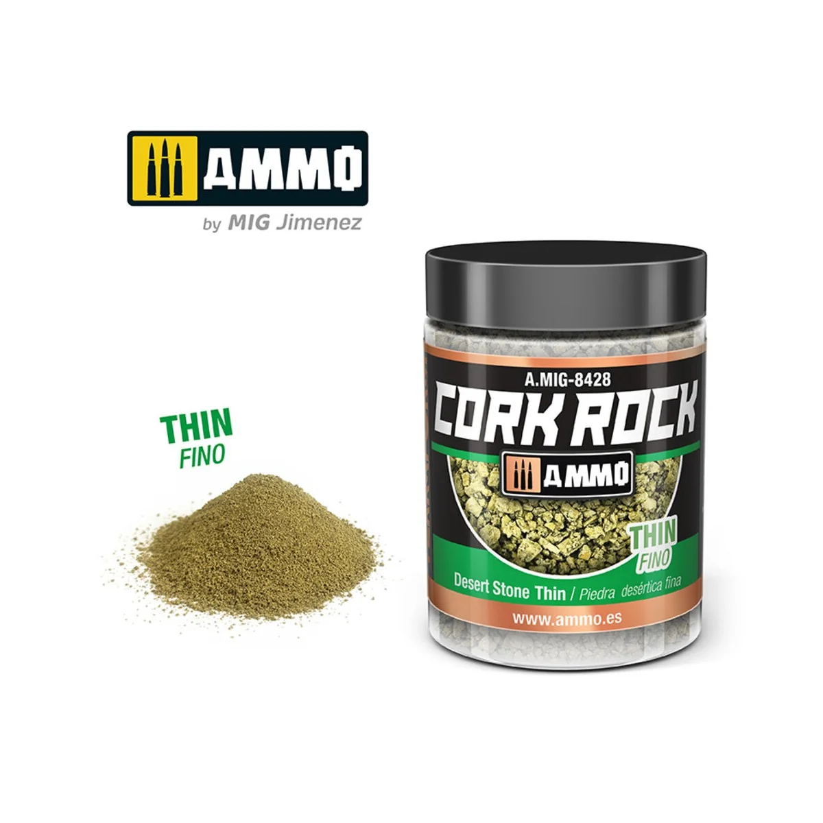 CREATE CORK Desert Stone Thin (Jar 100mL) - AMMO by MIG Jimenez A.M...