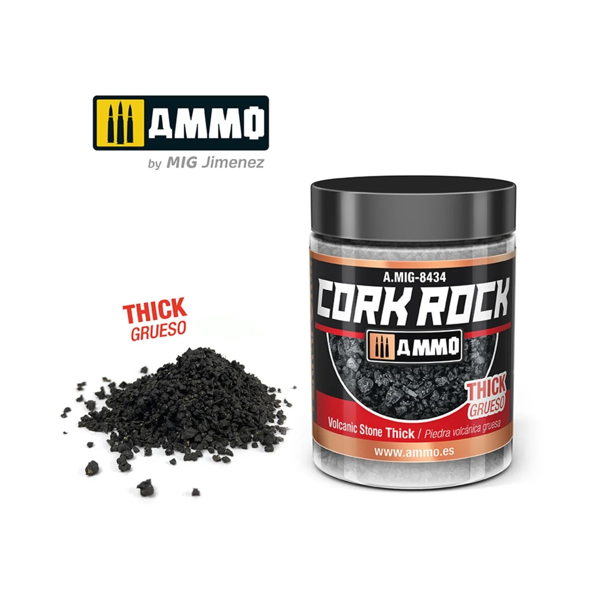 CREATE CORK Volcanic Rock Thick (Jar 100mL) - AMMO by MIG Jimenez A...